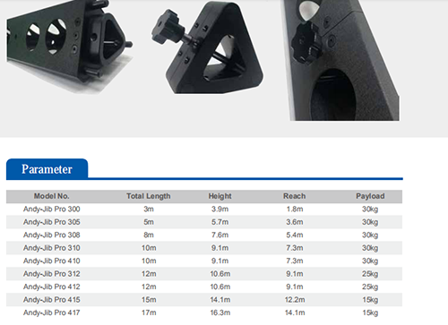 安迪快装摇臂（Andy-jib pro ）
