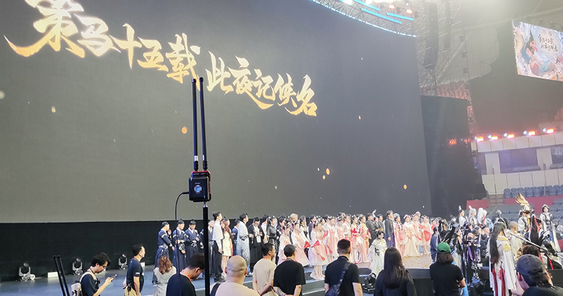 陀螺仪轨道机器人ST-2100,助力 《剑网3》十五周年发布会