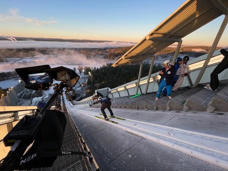 Polecam 鱼竿摇臂精准捕捉滑雪赛事高光镜头